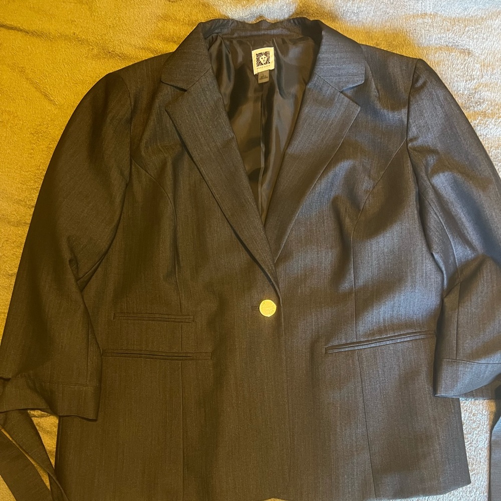 Dark Blue Anne Klein Jacket Large